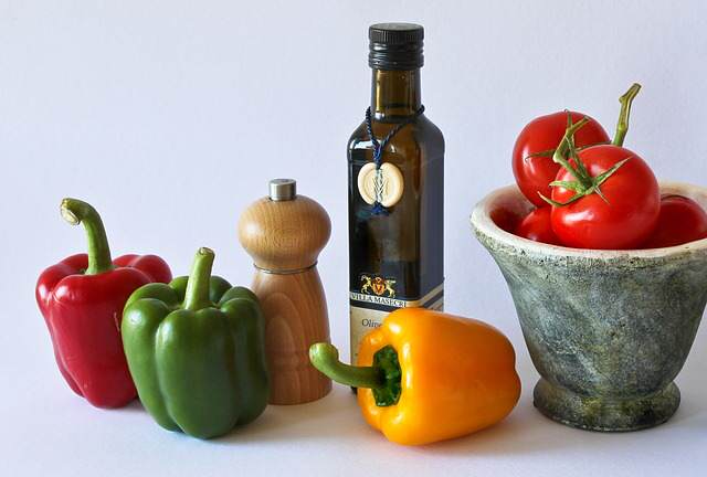 Papriky a olivový olej