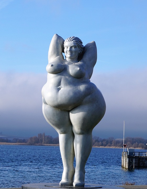 obézní žena